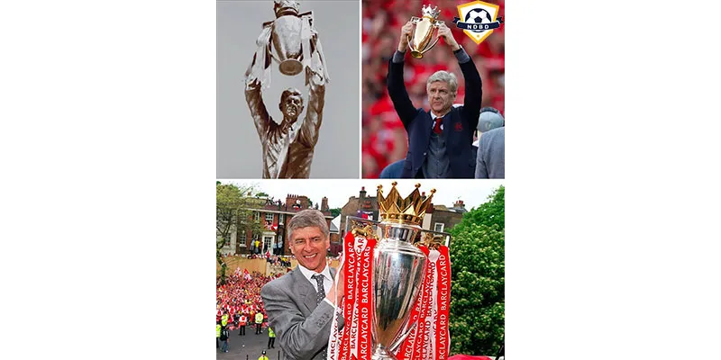 Wenger nâng cao chức vô địch Premier League 2004 cùng Arsenal bất bại